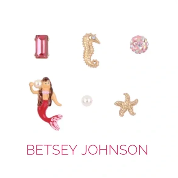 Betsey Johnson Jewelry Nwt Betsey Johnson Mermaid Mismatch